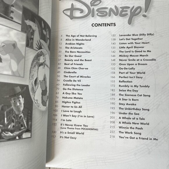 Disney 48 Classic Tunes From 33 Disney Movie & Shows For Easy Piano Hal Leonard - Picture 5 of 5